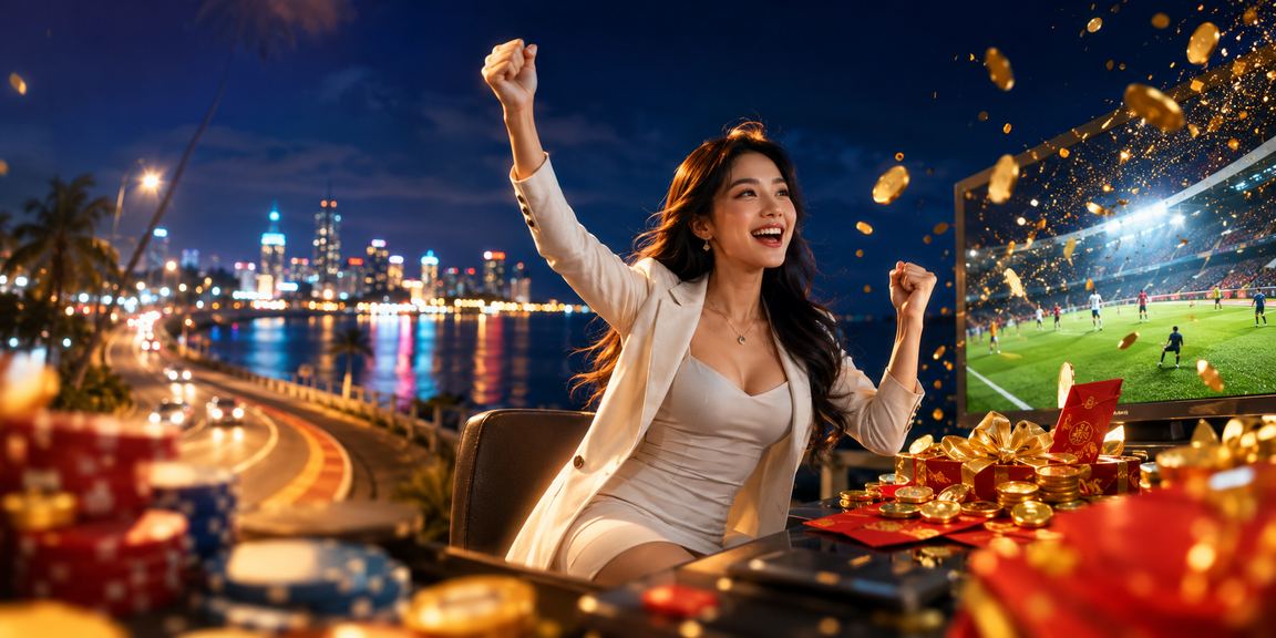Phong bì đỏ ưu đãi thưởng mùa lễ hội tại bãi biển Mũi Né Việt Nam