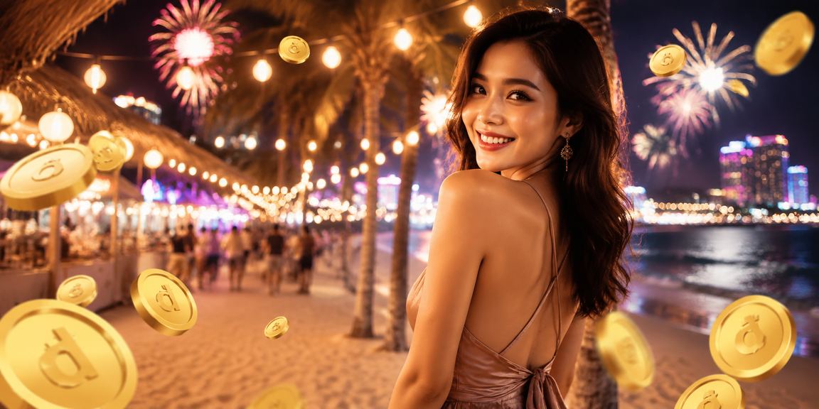 Chợ đêm Nha Trang với không khí vui chơi giải trí và game bài sôi động