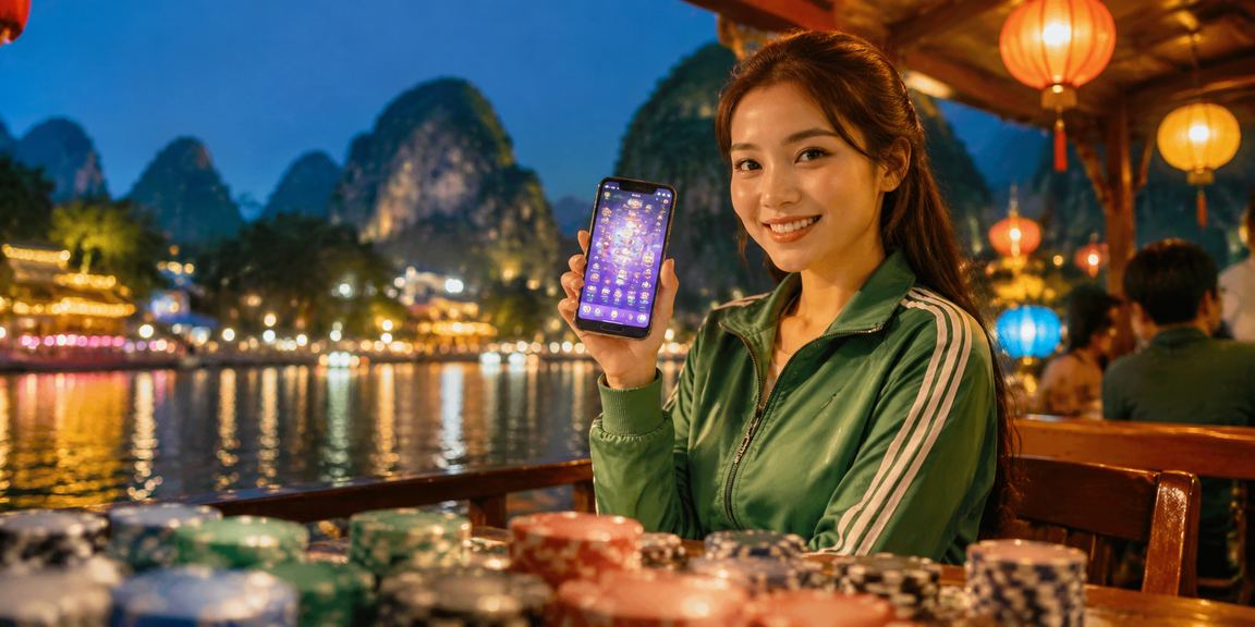 Giao diện mobile casino ricvip tại Ninh Bình về đêm